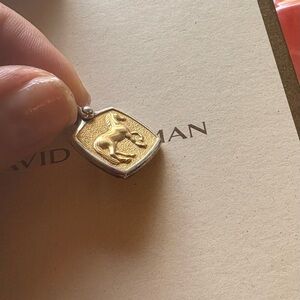 David Yurman Gold and Silver Horse Pendant